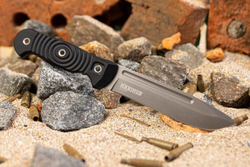 Нож Kizlyar Supreme MAXIMUS D2 TW G10-BH Black (TacWash, G10 Black Handle, Black MOLLE Sheath)