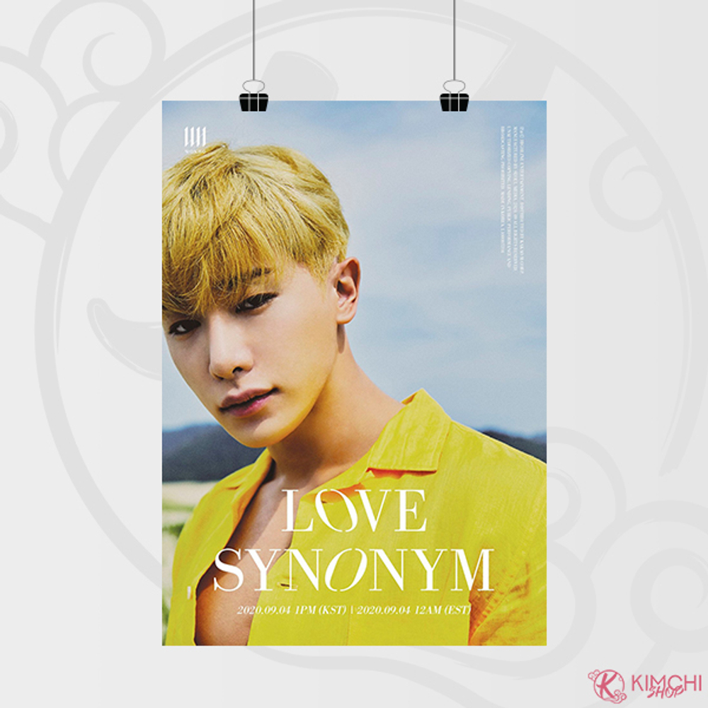 Постер А4 - WONHO - LOVE SYNONYM #1. Right for me