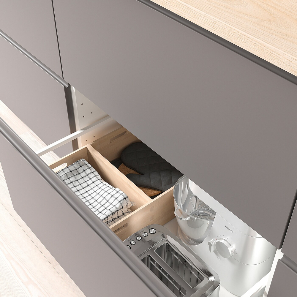 IKEA UPPDATERA  (ИКЕА УППДАТЕРА)  -  Контейнер, светлый бамбук, 24x32x15 см