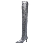 Alexander Wang Glitter Thigh-high Boots Women"s