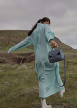 Сумка Polene Numéro Un Nano EDITION TEXTURED MIDNIGHT BLUE