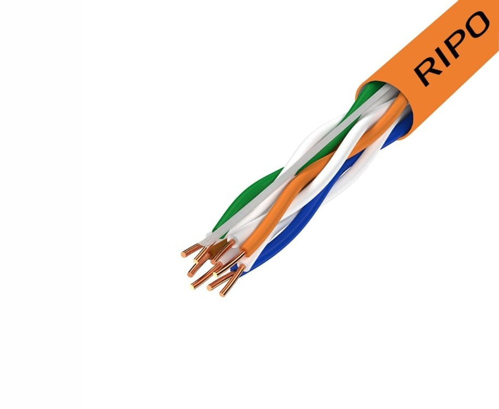 UTP 4 нг-LSZH CAT5E 24AWG Cu Ripo Standart , 305м.,Fluke test 0.5(U/UTP-5e нг (А)-HF 4*2*0.5)