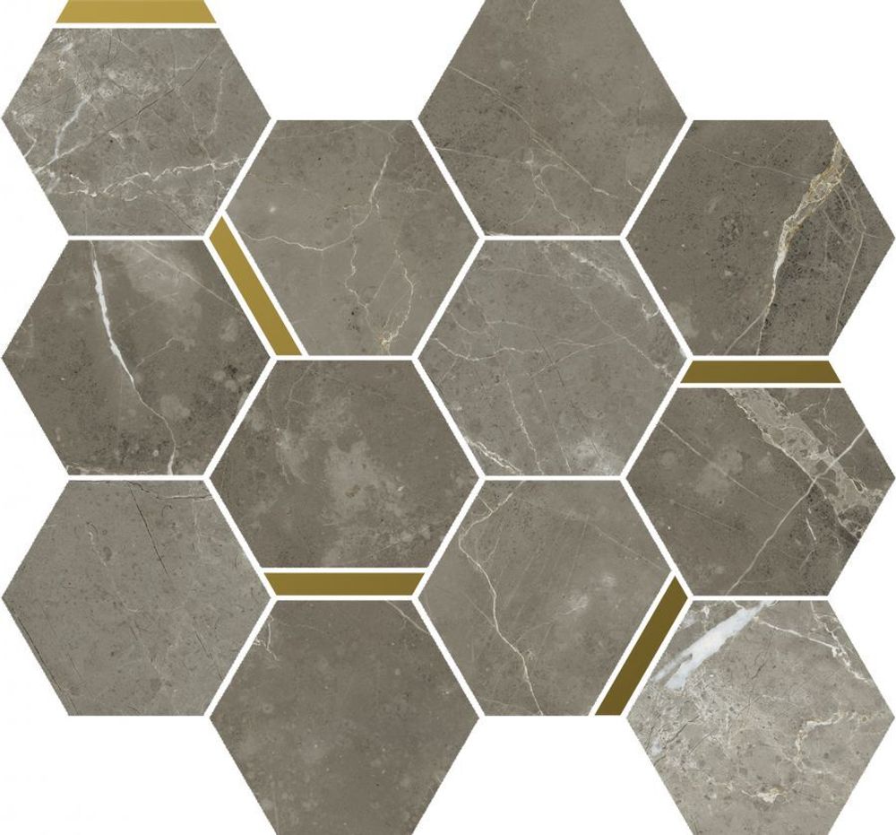 Мозаика Stellaris Tuscania Grey Mosaico Chic 36.8x26.9