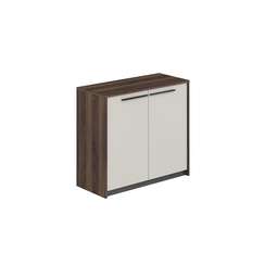 RF.321.DA.PG / Шкаф низкий, 940х410х842 / корпус: дуб адриа, фасады: жемчужно-серый