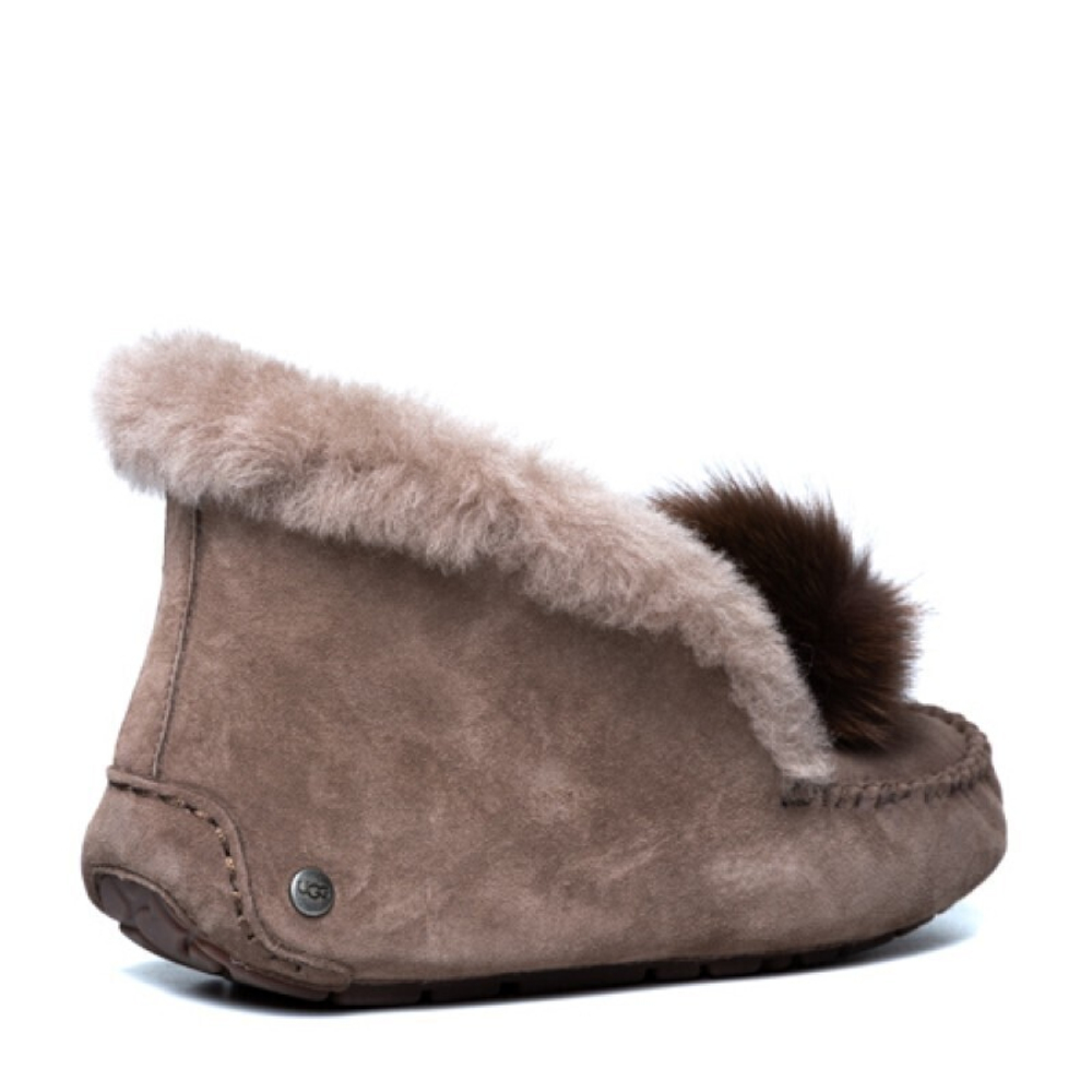 Мокасины Alena Pom Pom Chocolate