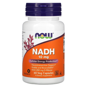 Now Foods NADH 10 mg 60 vcaps, Витамин B3 (Ниацин)