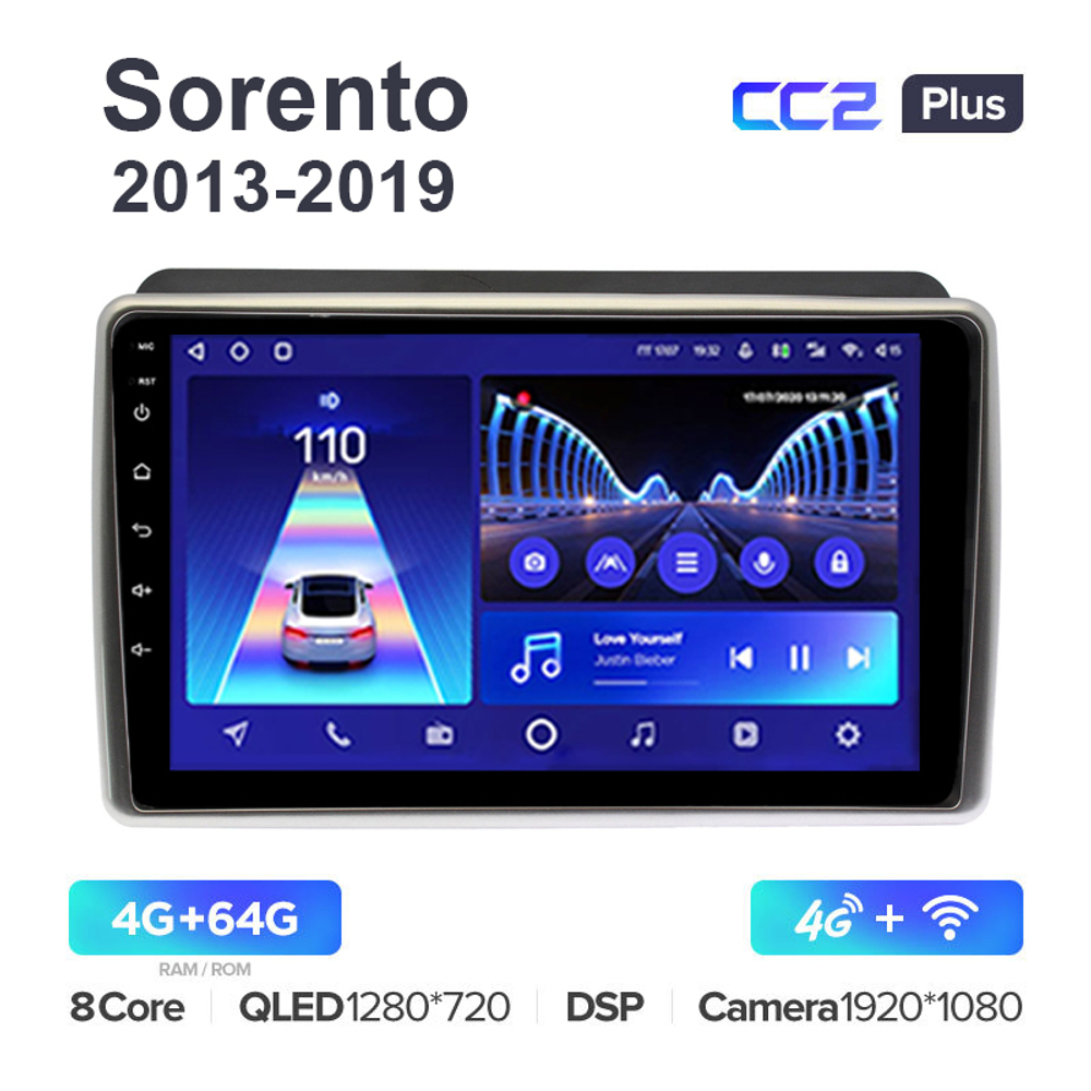 Teyes CC2 Plus 9"для Kia Sorento 2013-2019 (для авто с Navi)