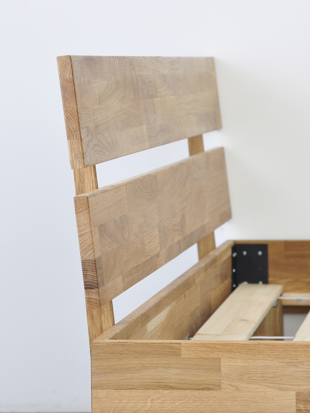 Кровать 160х200, Дубовая Классика, двуспальная, массив дуба на ножках в стиле лофт, Dipriz