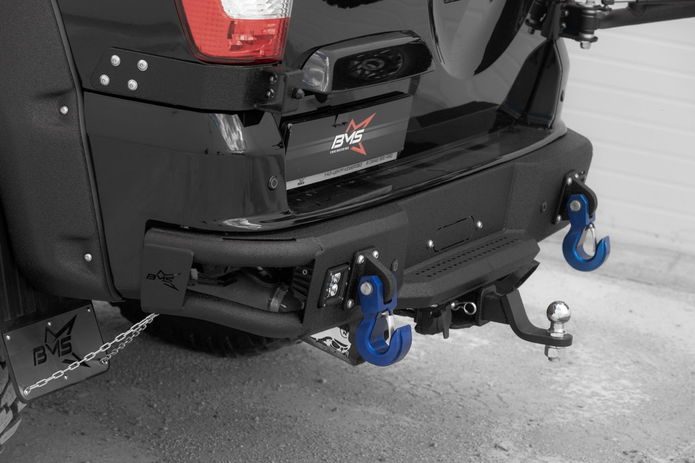 Бампер силовой задний BMS ALFA для УАЗ Патриот 2016-2024