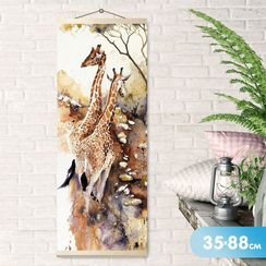 Rəqəmlərlə rəngləmə \ Картина по номерам 35Х88 ПАННО. ЖИРАФЫ