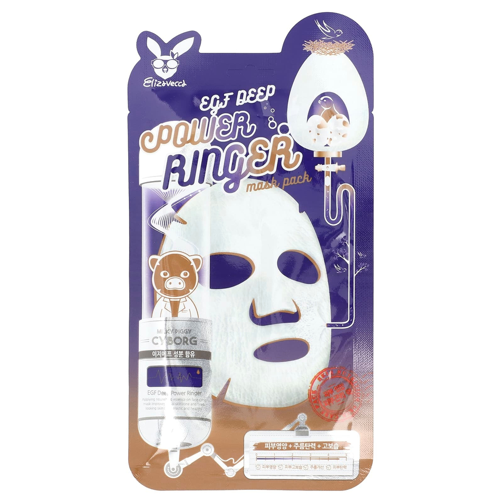 Elizavecca, EGF Deep Power Ringer Beauty Mask Pack, 1 шт., 23 мл (0,78 жидк. Унции)