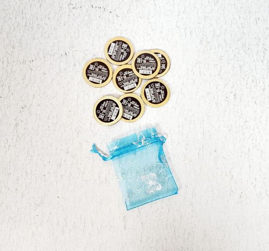 Мешок для подарков бирюза 20 шт