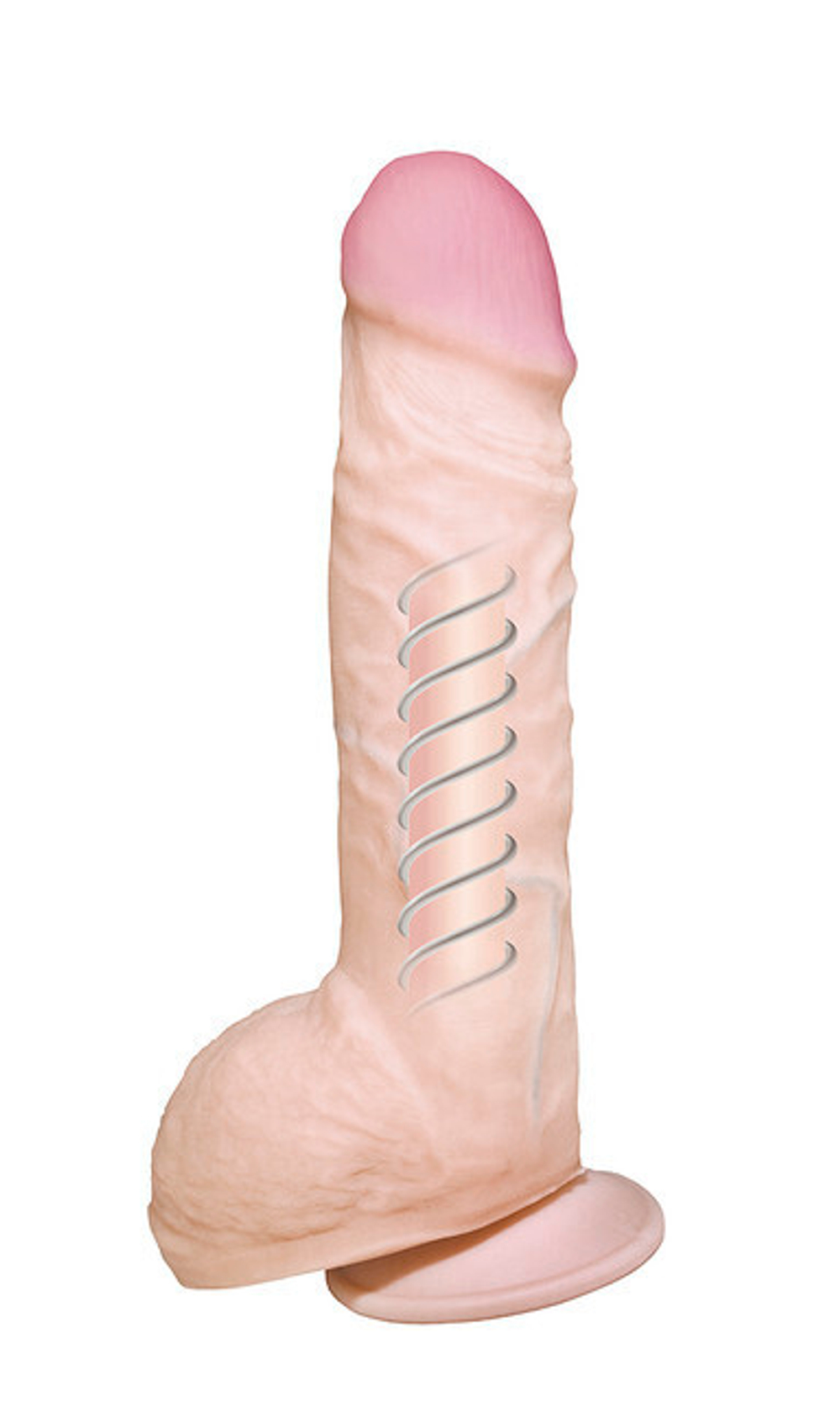 Фаллоимитатор гибкий на присоске "F" LINE L № 6,5 (Цвет: телесный)