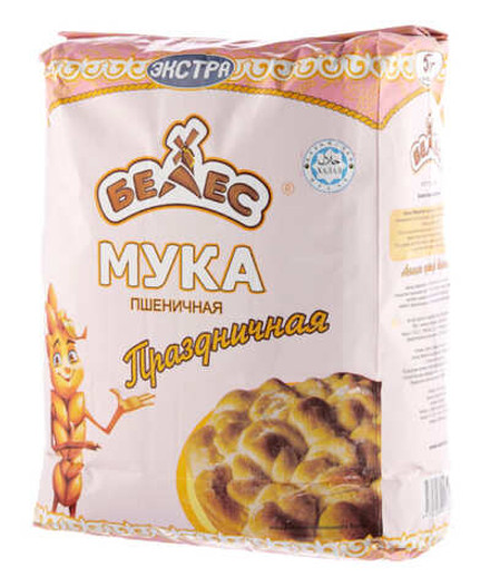 Мука пшеничная "Белес Праздничная" 5кг. Казахстан