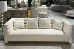 Диван Garda Decor трехместный Толедо(GD, Toledo) светло-бежевый рогожка Norton-Svbeg 236*97**77 см