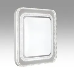 7685/EL MARON SN 181 Светильник пластик/серебристый LED 70Вт 3000-6000K 490х490 IP43 пульт ДУ SUZY SILVER