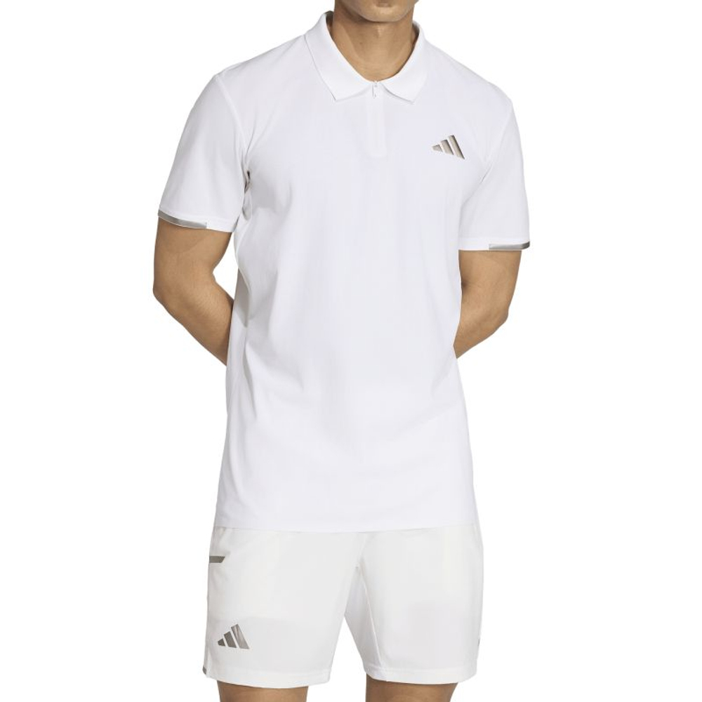 Мужское теннисное поло Adidas FreeLift Pro - white