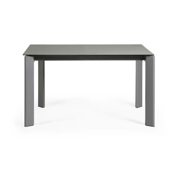 Стол Atta 140 (200) x90 антрацит, серый, керамика