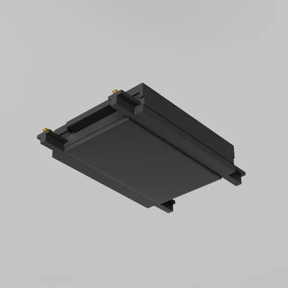 Коннектор питания прямой Radity черный Technical tra084c-11b