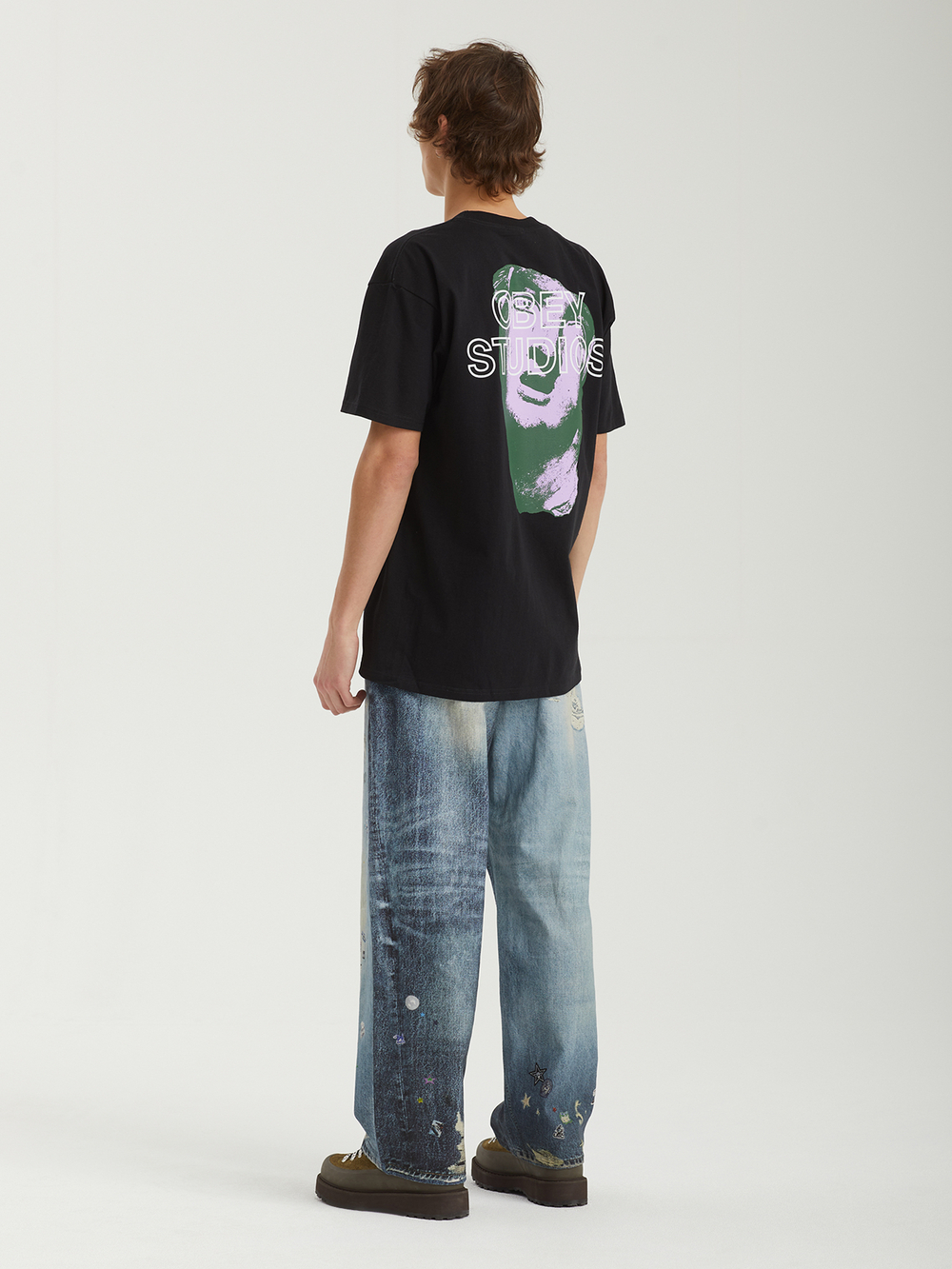 Мужская Футболка Obey Studios Statue