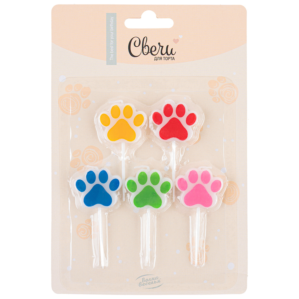 Свечи Фигура, Лапки, Ассорти