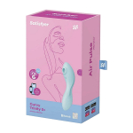 Голубой вакуум-волновой вибростимулятор 19см Satisfyer Curvy Trinity 5+