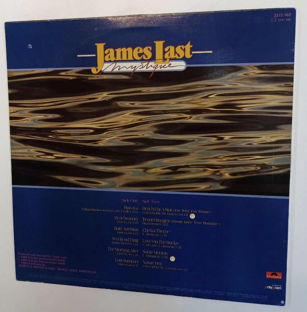 Винтажная виниловая пластинка LP James Last Mystique (Canada 1982)