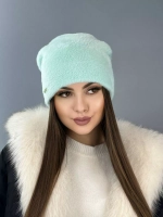 шапка зимняя пушистая из эко меха