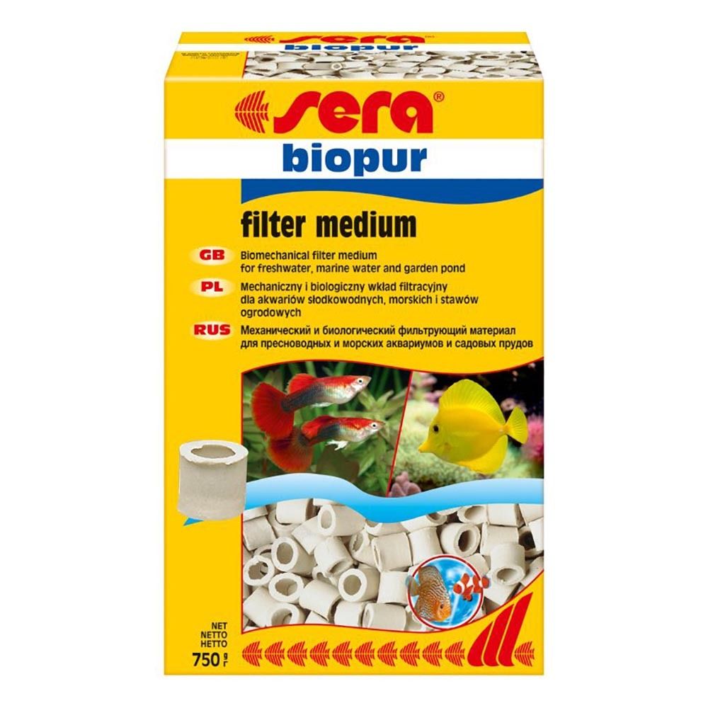 Sera Biopur 750 г - наполнитель биологический керамический для фильтра