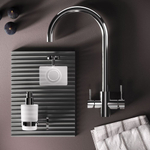 Смеситель для кухни с С-изливом с каналом для питьевой воды, хром AM.PM X-Joy S F85B07700