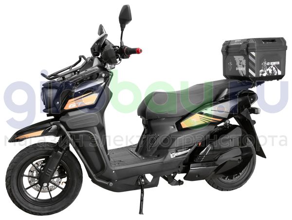 Электроскутер GT Tank 3000W (72V/30Ah) - Чёрный фото №1