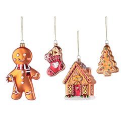 Набор ёлочных украшений Ginger celebration коллекции New Year Essential