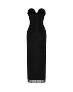 Платье макси из бархата