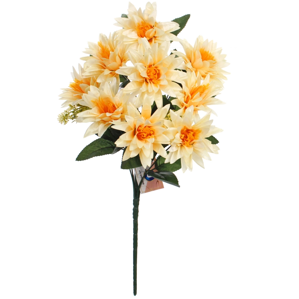 Искусственные цветы «Цветочная мелодия» Астры 50см 9 цветков желтые