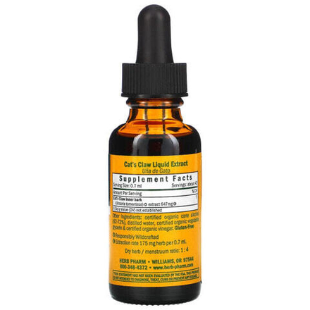 Herb Pharm, кошачий коготь, 30 мл (1 жидк. унция)