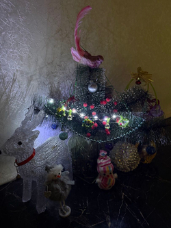 Новогодняя гирлянда своими руками "Новогодний венок"