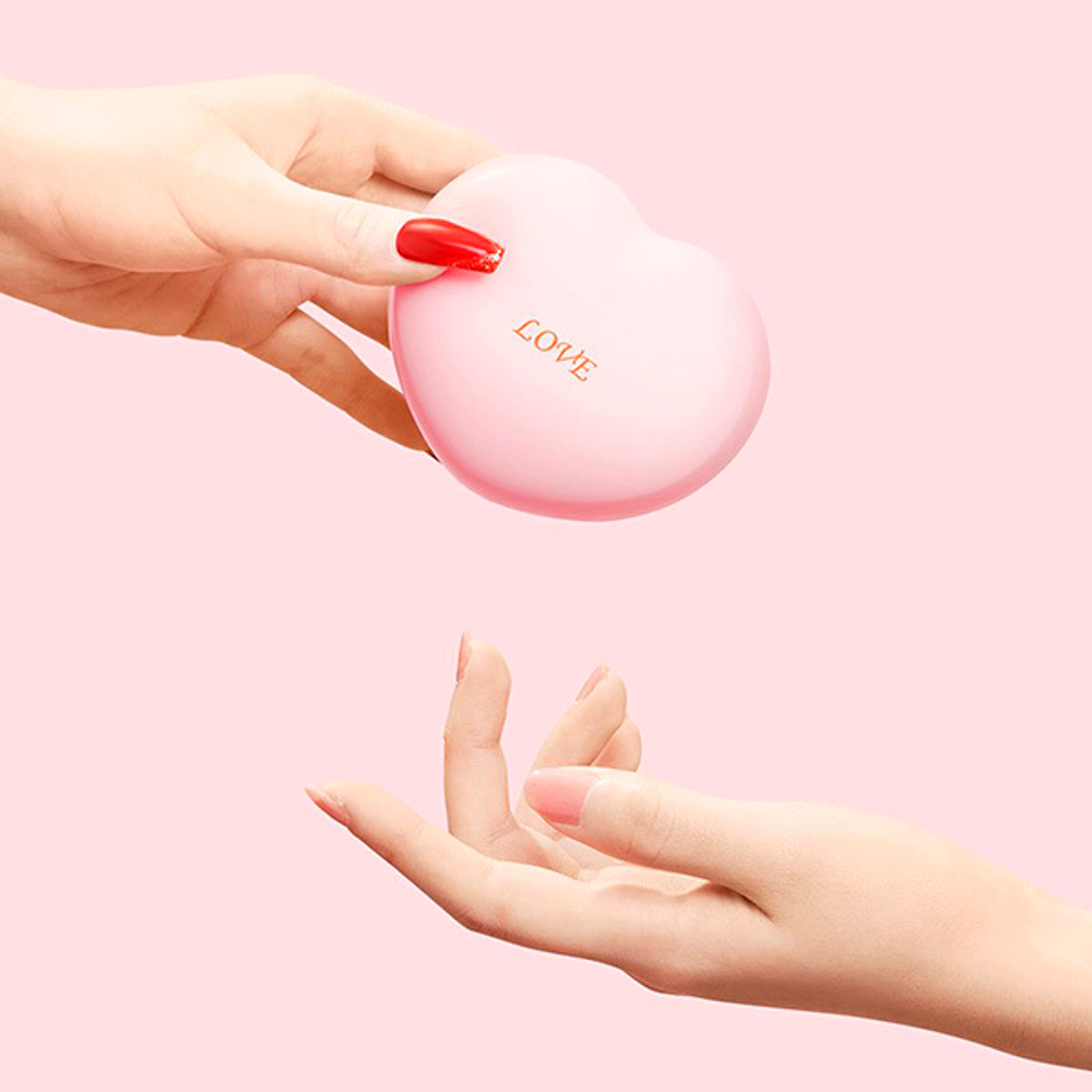 Розовый вакуумный стимулятор 9,8см в форме сердца BeYourLover Heart TW158