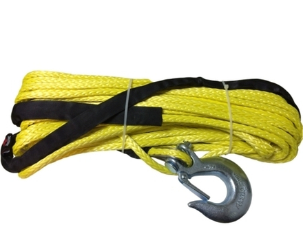 Синтетический трос 10мм/28м с коушем, с крюком