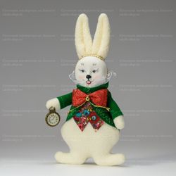 Ёлочная игрушка Белый кролик