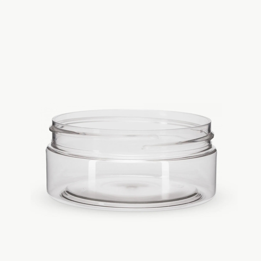 Комплект: Банка ПЭТ 150 мл (89) прозрачная с отсекателем и белой крышкой