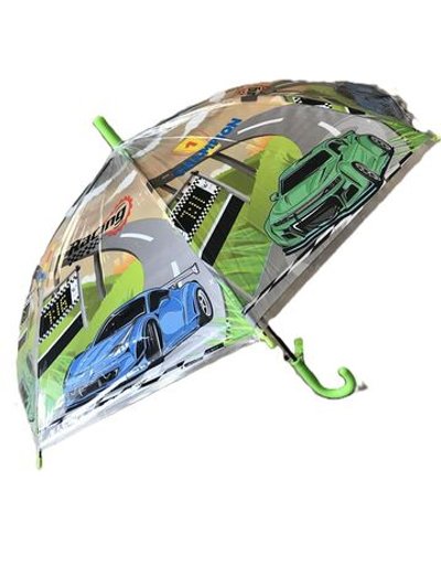 Зонт детский с рисунком Чемпион зеленый