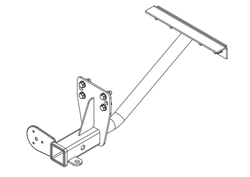 Фаркоп на УАЗ 31512(469), 31514,463, Hunter американский квадрат 2003- (без электрики, паспорт/сертификат в комплекте) Автос.UAZ-11