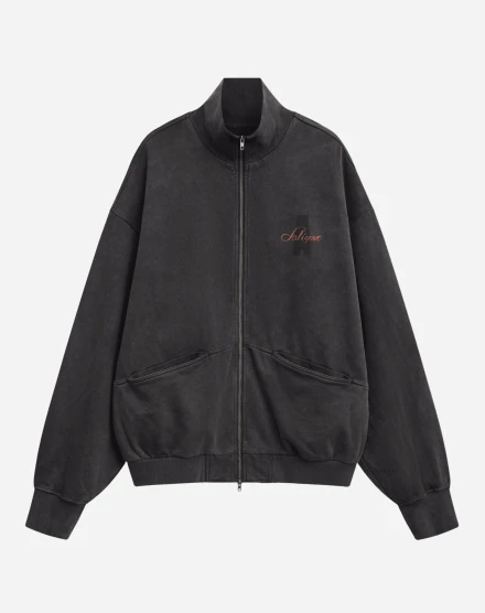 Свитшот с воротником поло