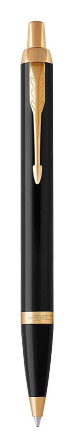 Шариковая ручка Parker IM Metal Black GT, стержень: M, цвет чернил: blue