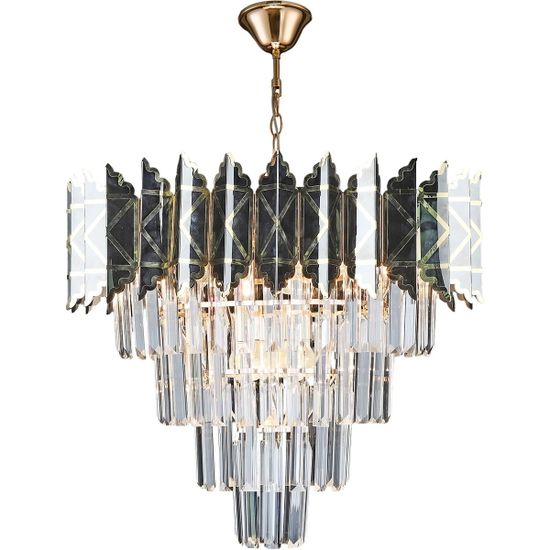 Люстра потолочная Reluce E27  02202-0.4-07 FGD+BK