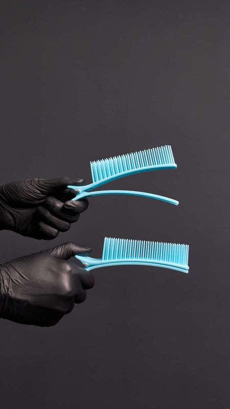 Набор зажимов с расческой (крупный)