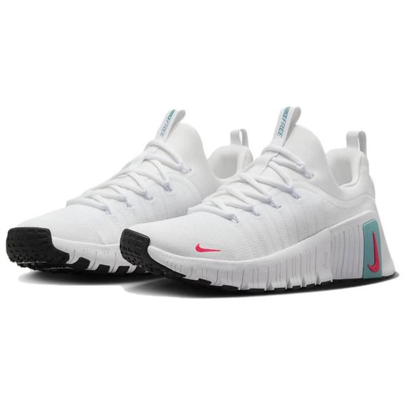 NIKE Free Metcon 6 Кроссовки для тренировок Низкий Верх Белый/Джинсовый Синий/Черный/Веселый Красный Женские