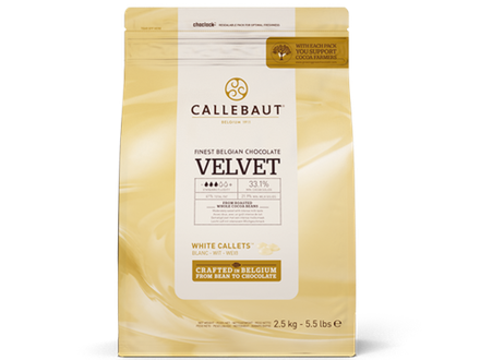 Шоколад белый Callebaut Velvet 32%, 2,5 кг