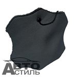 Оплетка на руль круглая Coolpart MAXIMAL (38*38) НАТУР КОЖА черный/черный FX09-BL-BL