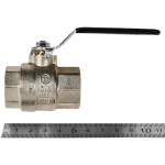 Кран шаровой полнопроходной STOUT - 3/4" (ВР/ВР, PN40, Tmax 150°C, ручка-рычаг черная)